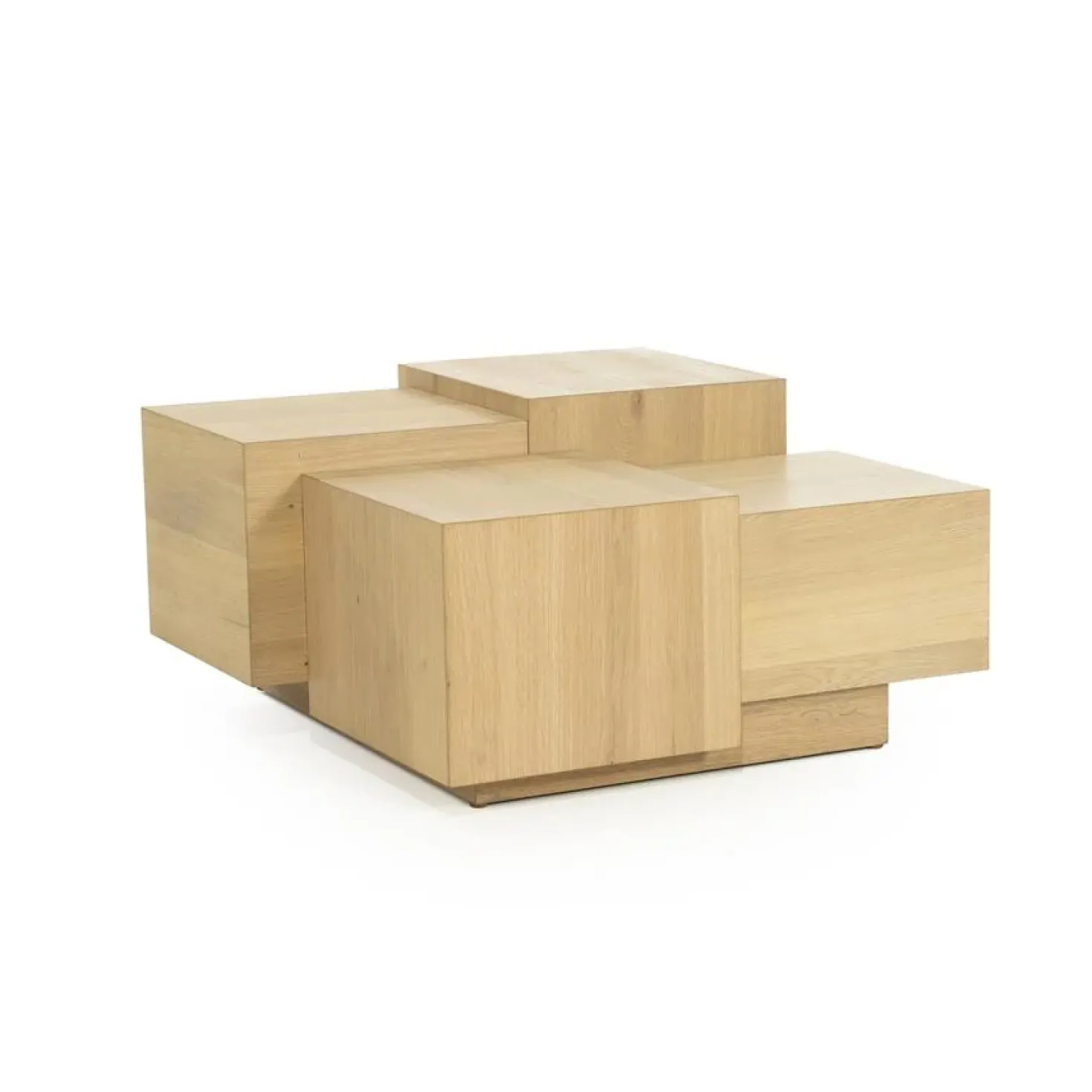 Salontafel Quinten vierkant naturel 80cm