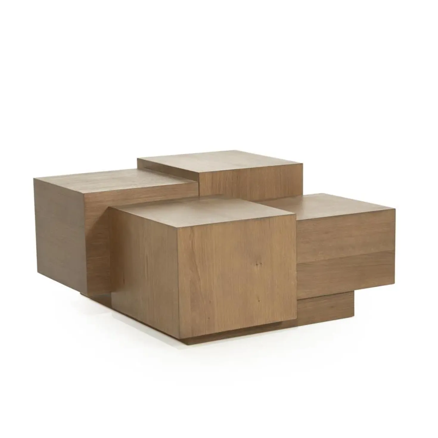 Salontafel Quinten vierkant bruin 80cm