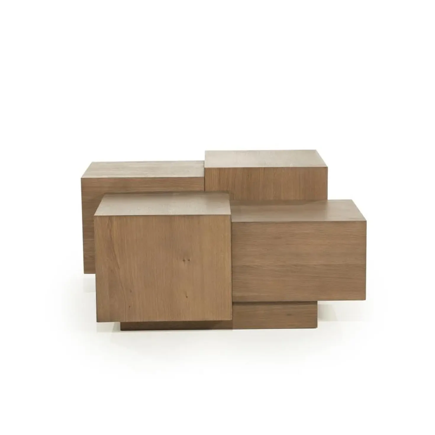 Salontafel Quinten vierkant bruin 80cm