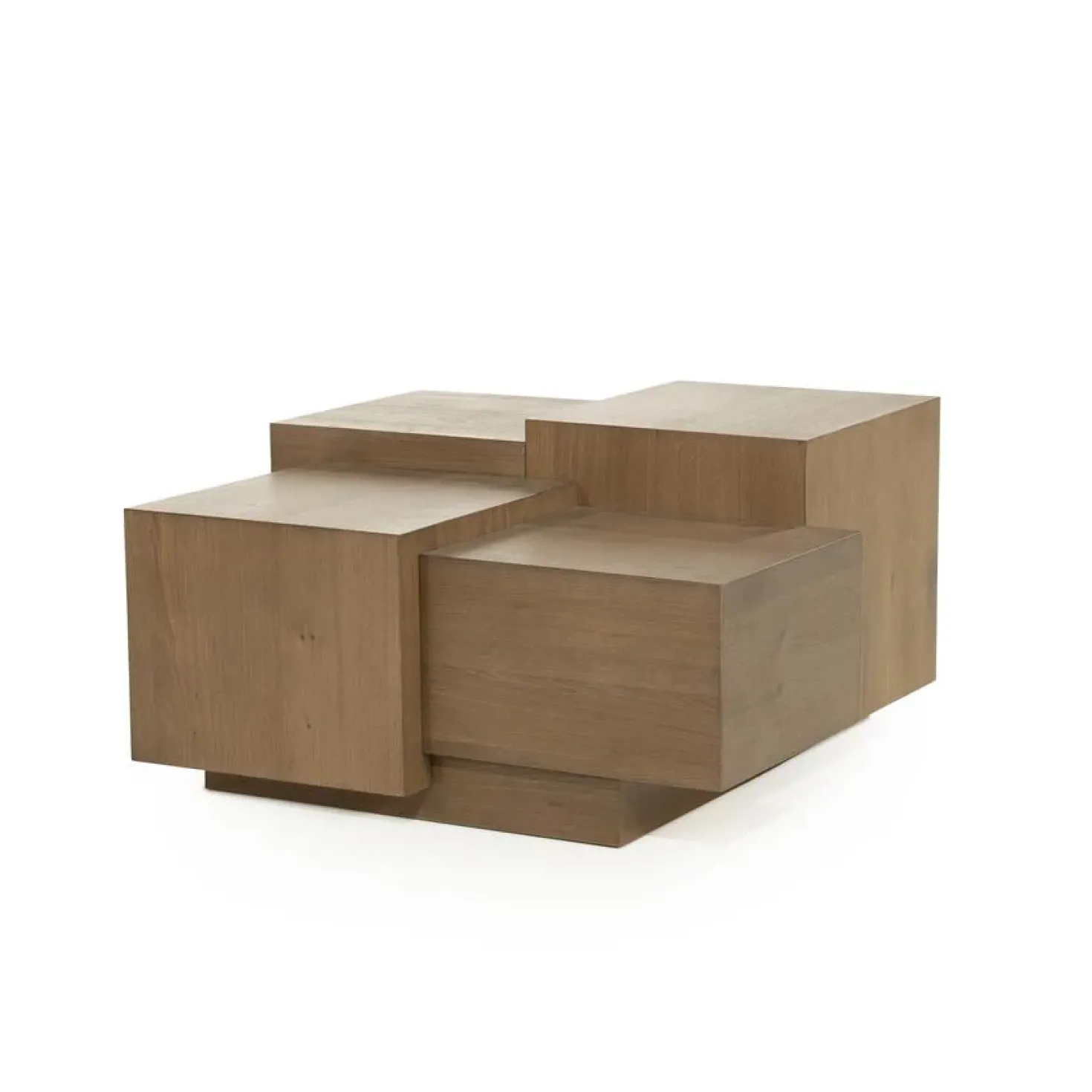 Salontafel Quinten vierkant bruin 80cm