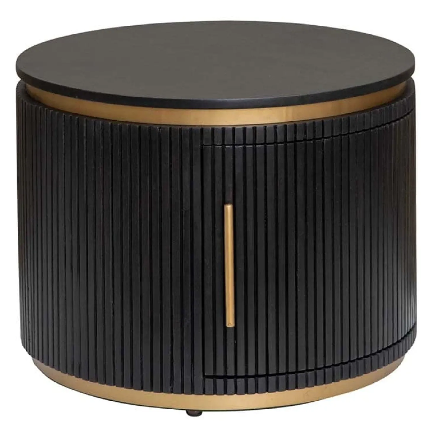 Salontafel Rivello zwart rond 60cm