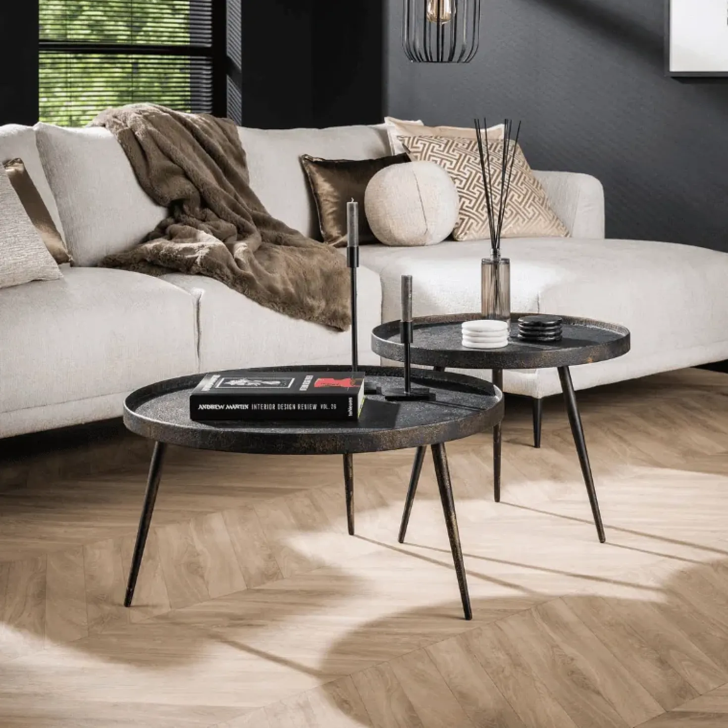 Salontafel set industrieel Marcos