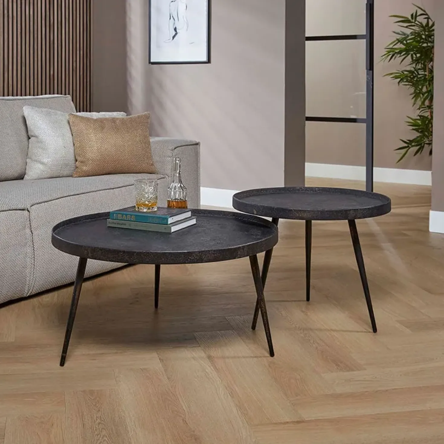 Salontafel set industrieel Marcos