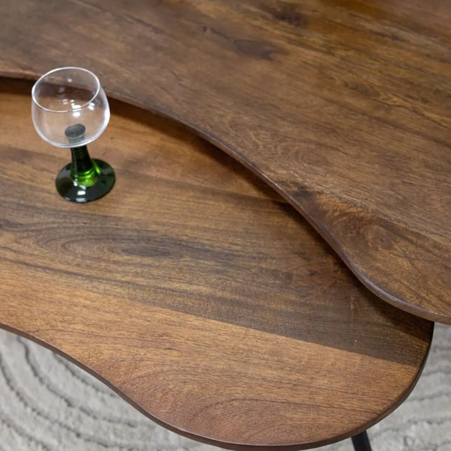 Salontafel Signe set van 2 walnoot 120/92cm
