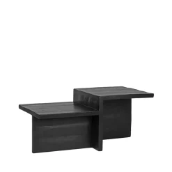 Salontafel Skip Zwart Mangohout 90cm