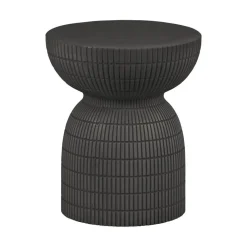 Samson Bijzettafel Rond Donkerbruin 37cm