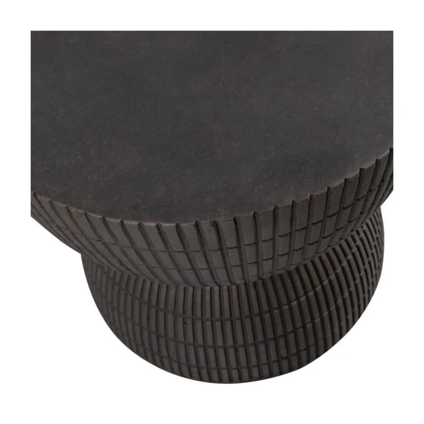 Samson Bijzettafel Rond Donkerbruin 40cm
