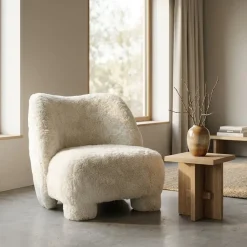 Samson Fauteuil Beige Doodlestof