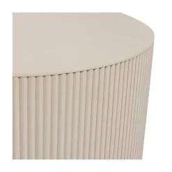 Sanne Bijzettafel Rond MDF Beige 60cm