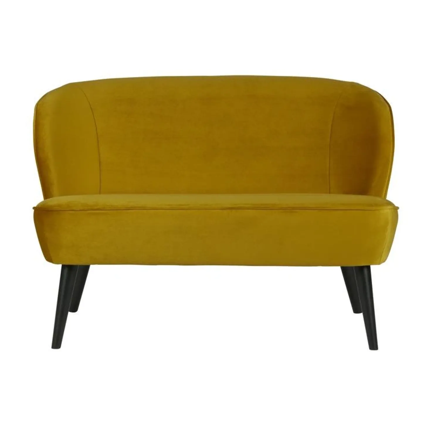 Sara Bankje Velvet Oker 110cm