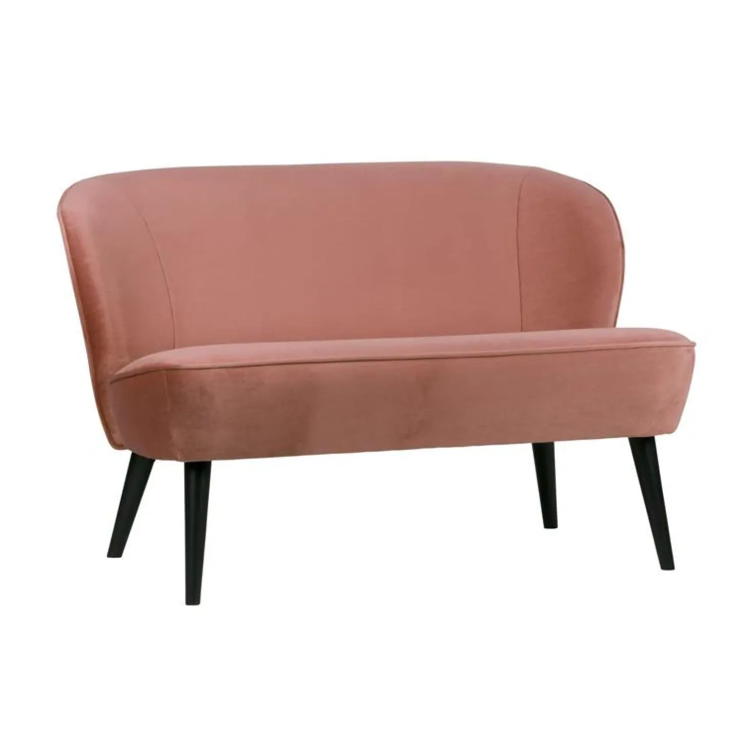 Sara Bankje Velvet Oud Roze 110cm