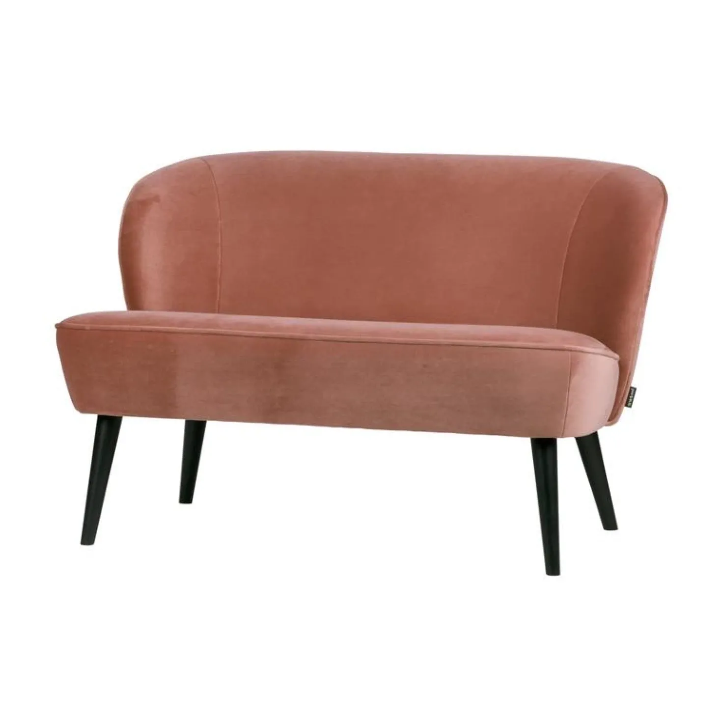 Sara Bankje Velvet Oud Roze 110cm