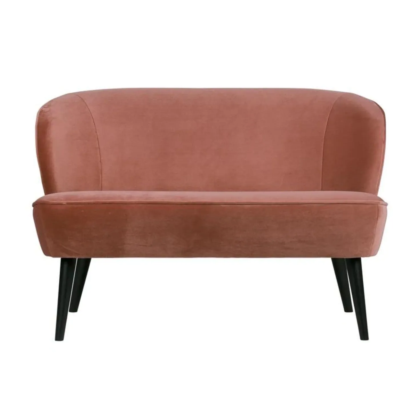 Sara Bankje Velvet Oud Roze 110cm