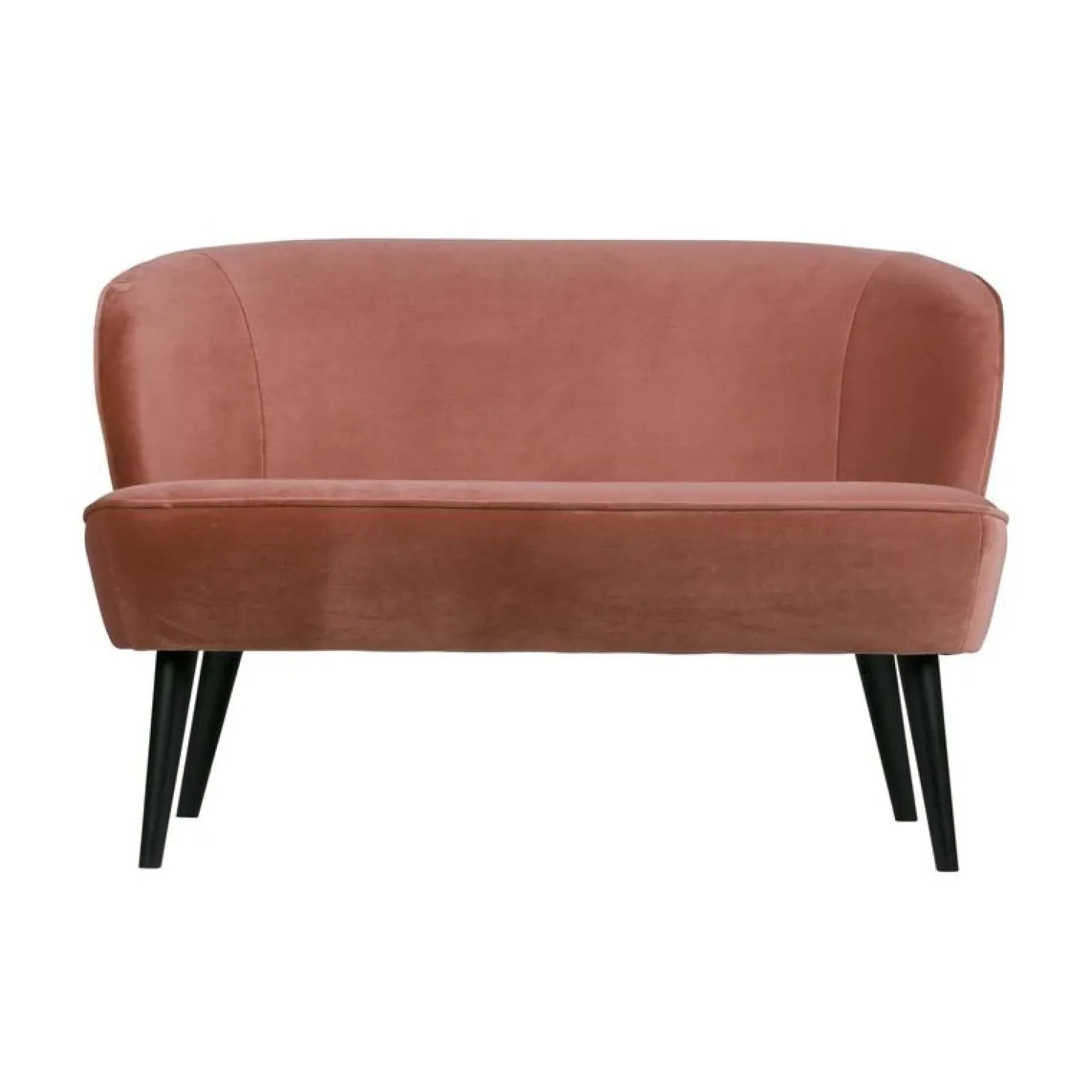 Sara Bankje Velvet Oud Roze 110cm