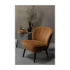 Sara Fauteuil Structure Velvet Cognac