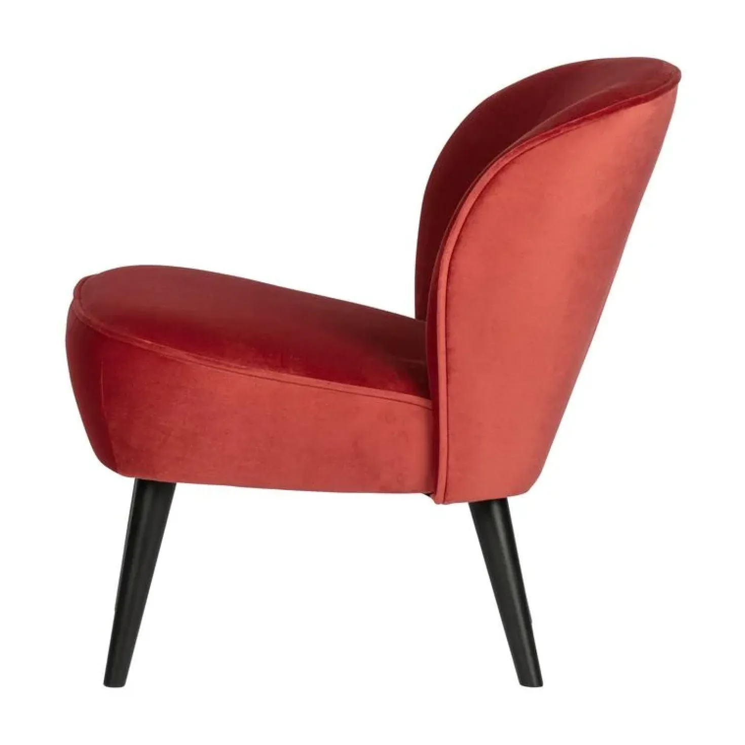 Sara Fauteuil Velvet Framboos