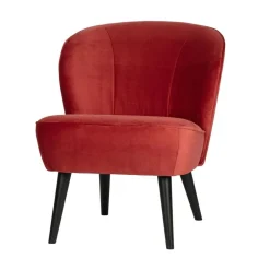 Sara Fauteuil Velvet Framboos
