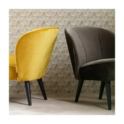 Sara Fauteuil Velvet Oker