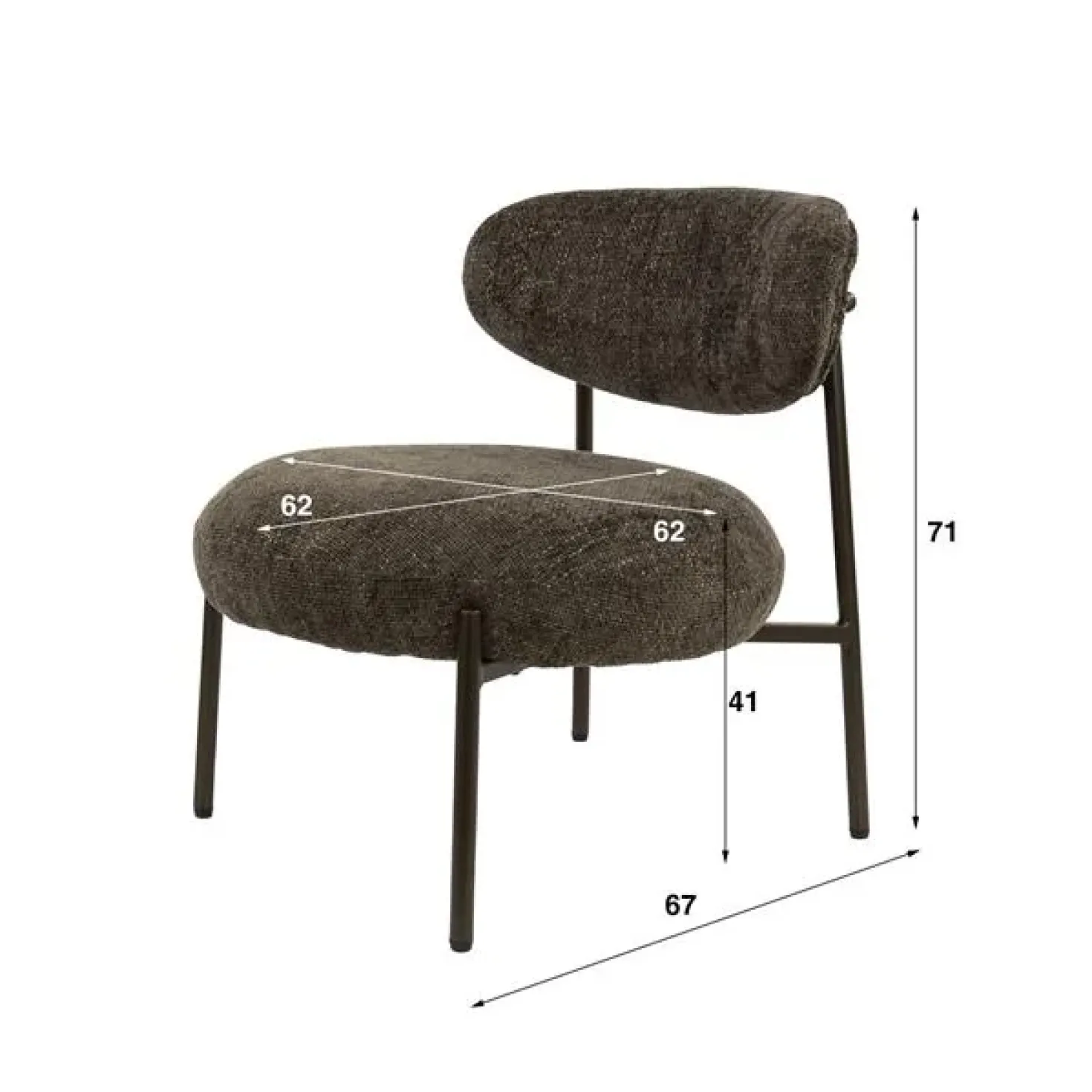 Sarah Fauteuil Bruin