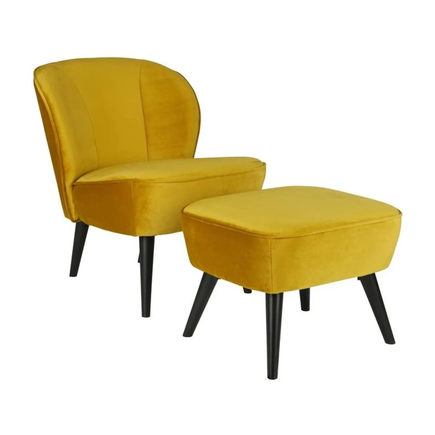 Sara Hocker Op Poten Velvet Oker 56cm