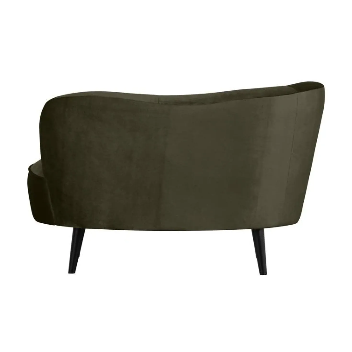 Sara Lounge Fauteuil Links Velvet Warm Groen 112cm