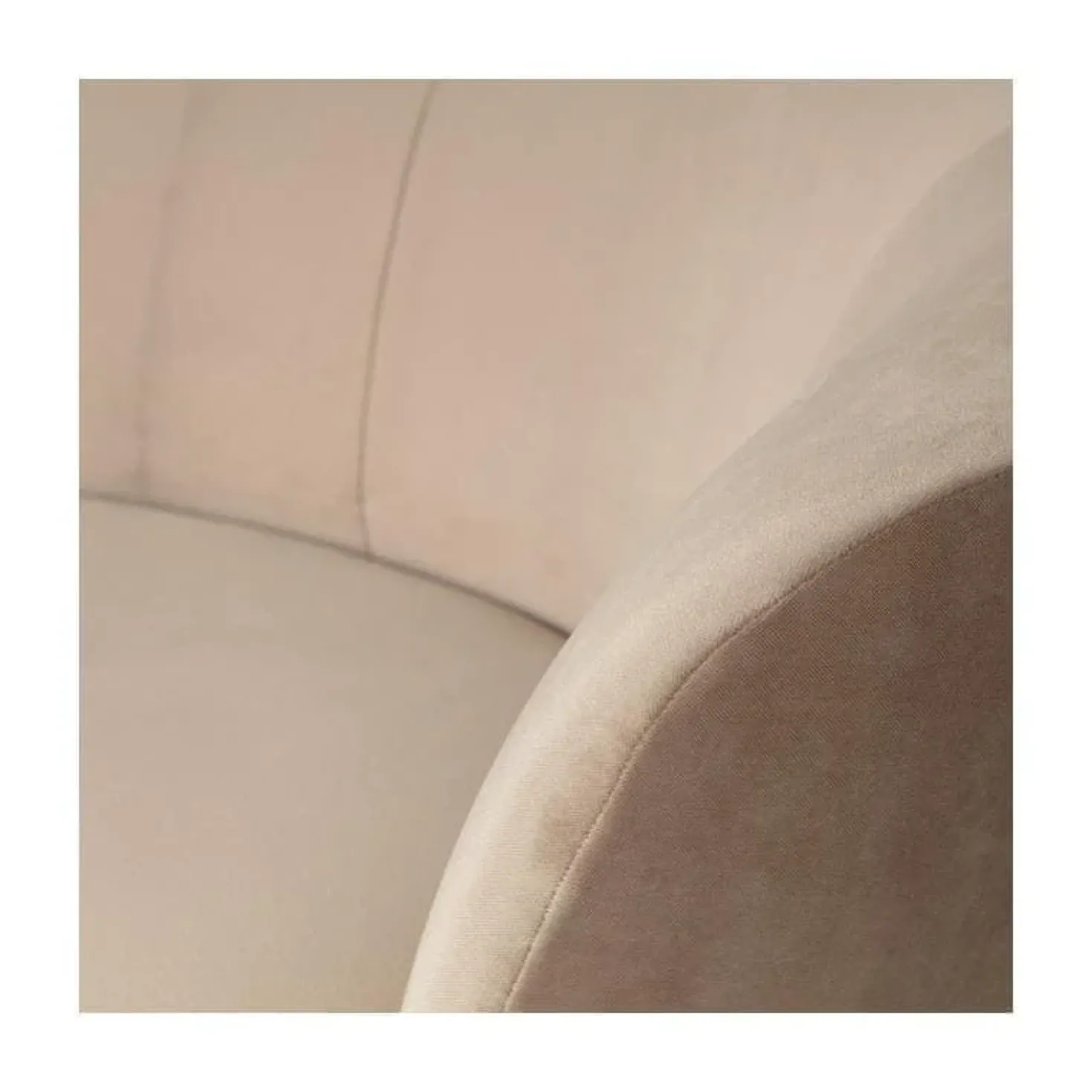 Sara Lounge Fauteuil Rechts Velvet Khaki 112cm