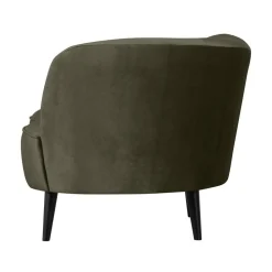 Sara Lounge Fauteuil Rechts Velvet Warm Groen 112cm