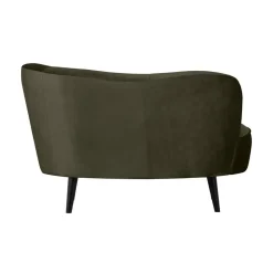 Sara Lounge Fauteuil Rechts Velvet Warm Groen 112cm