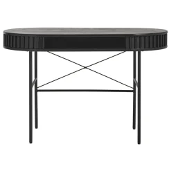 Sarita bureautafel zwart eikenhoutfineer 120cm