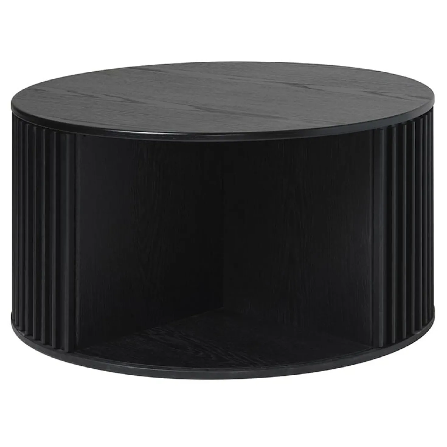 Sarita salontafel zwart eikenhoutfineer 85cm