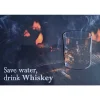 Save water drink whiskey - metalen bord
