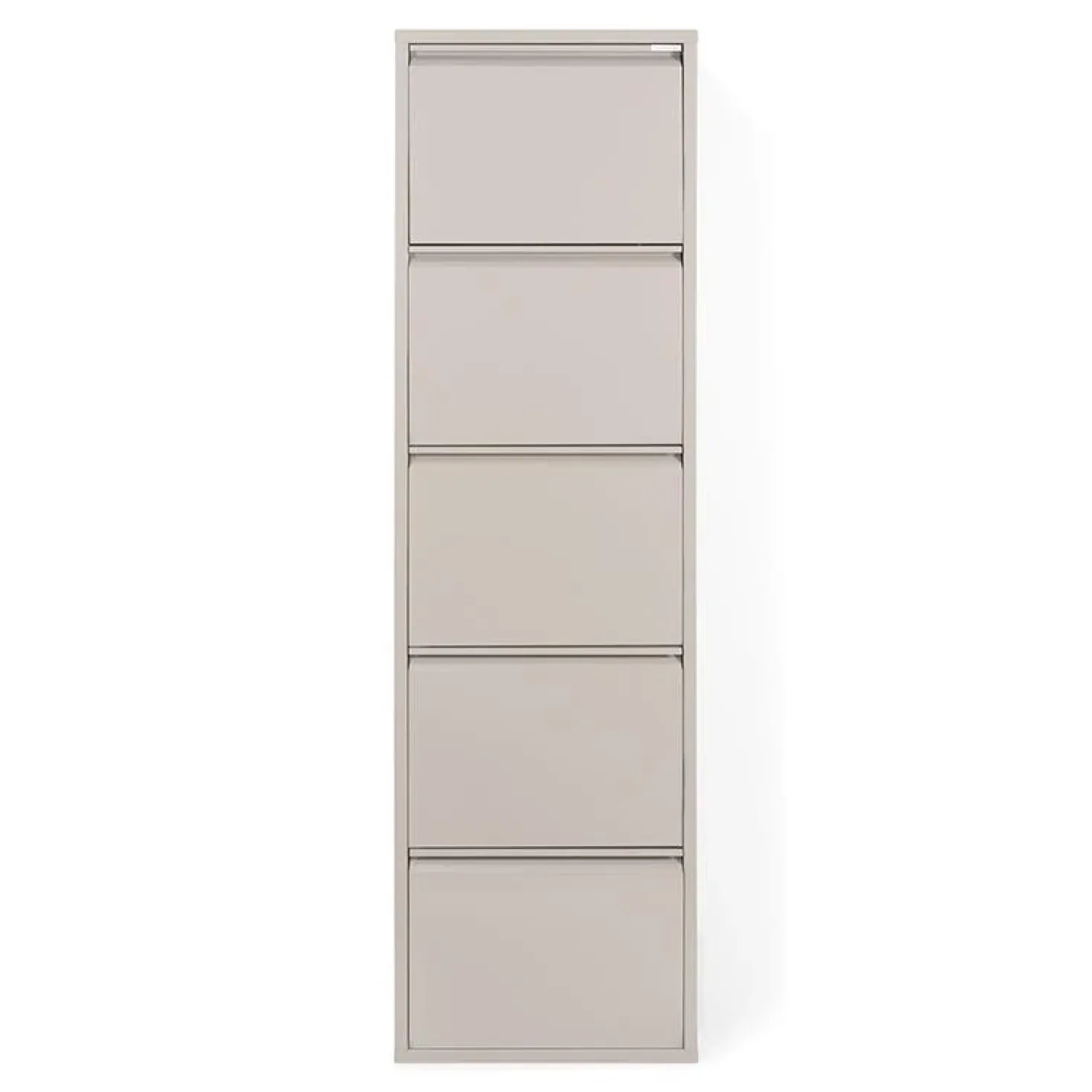 Schoenenkast industrieel Pippen (5 lades) – Taupe metaal