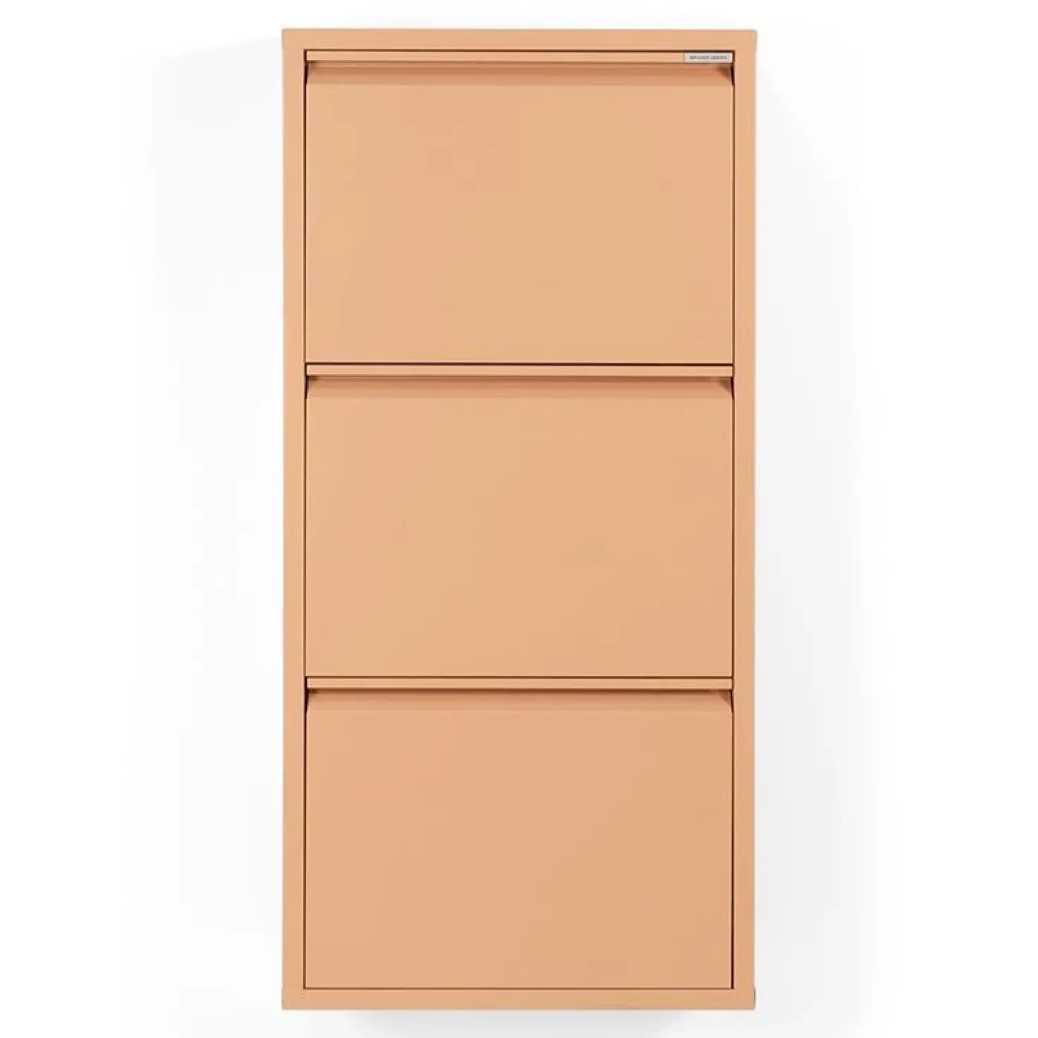 Schoenenkast industrieel Pippen (3 lades) – Terracotta metaal