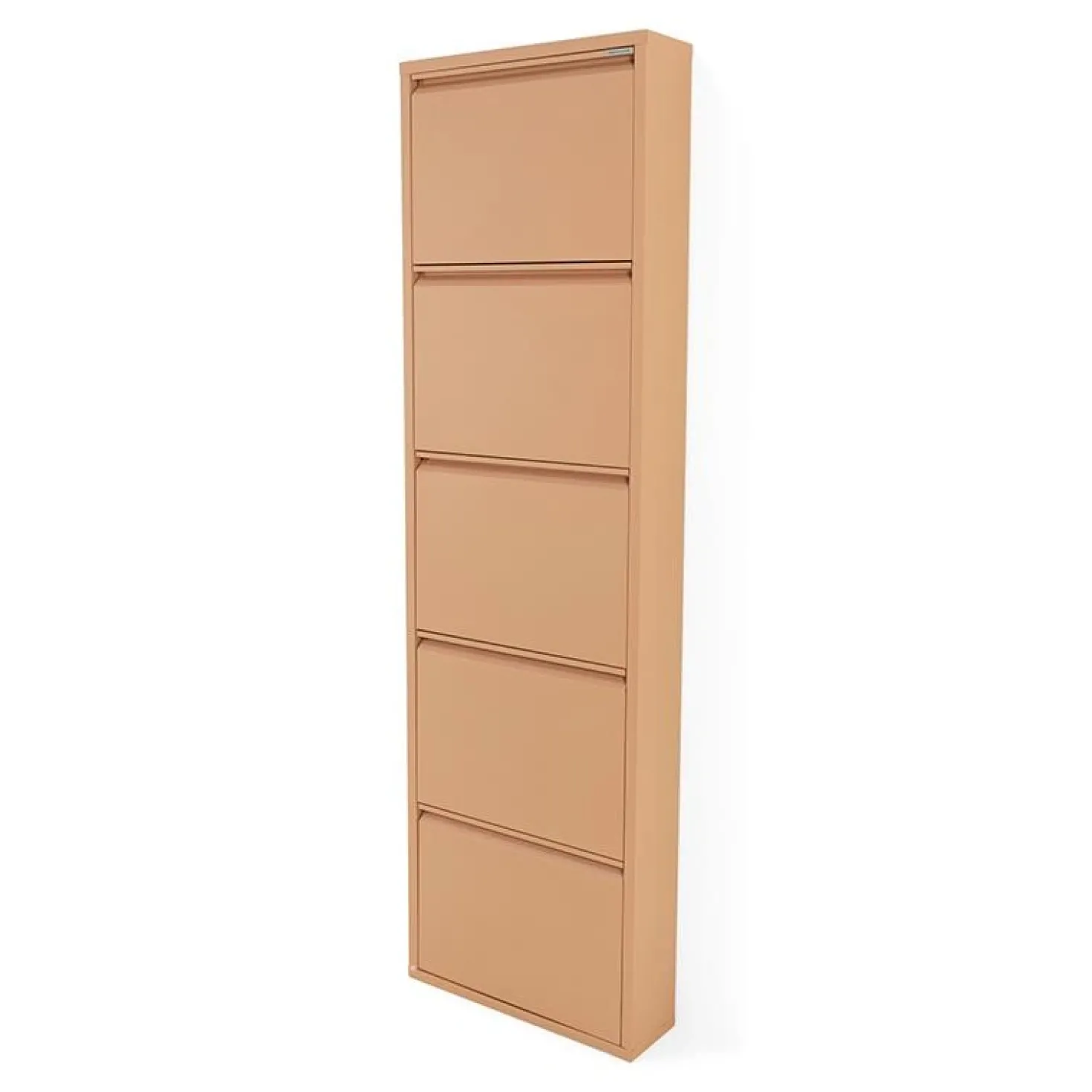Schoenenkast industrieel Pippen (5 lades) – Terracotta metaal