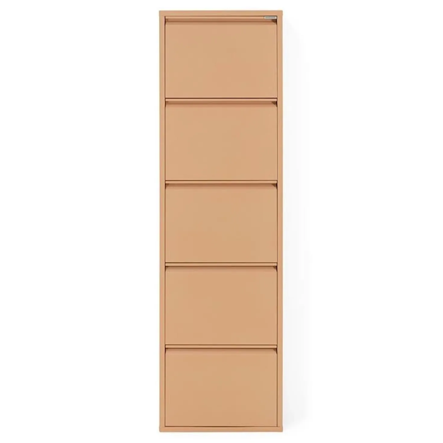 Schoenenkast industrieel Pippen (5 lades) – Terracotta metaal