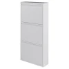 Schoenenkast industrieel Pippen (3 lades) – Wit metaal