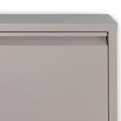 Schoenenkast industrieel Pippen (3 lades) – Taupe metaal