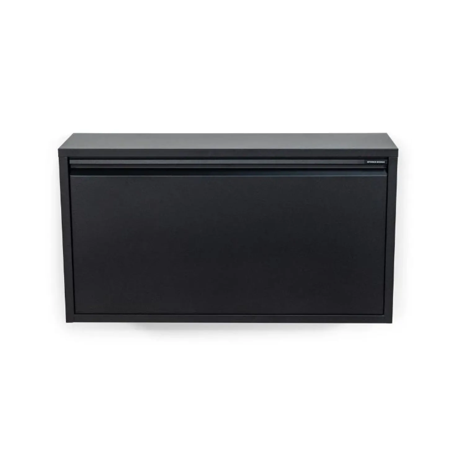 Schoenenkast industrieel Pippen XL (1 lade) - zwart metaal