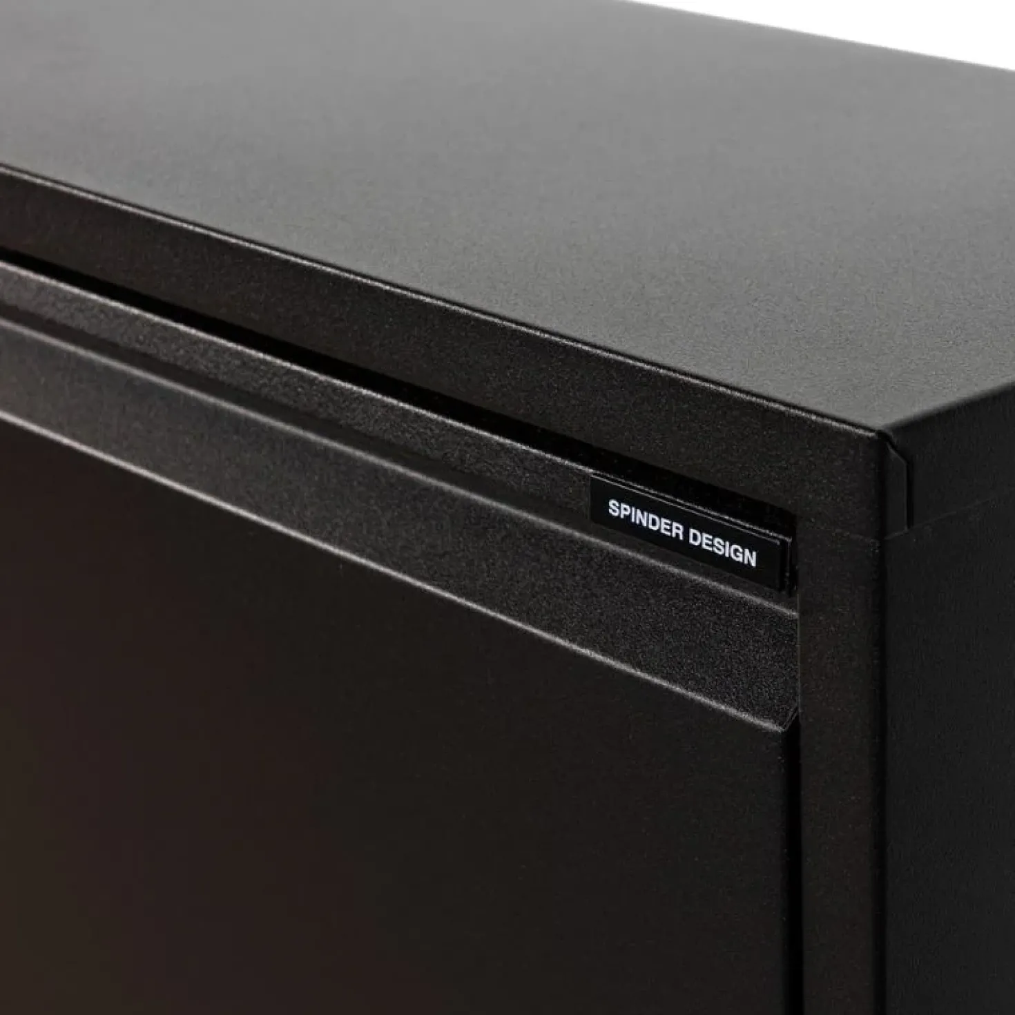 Schoenenkast industrieel Pippen XL (1 lade) - zwart metaal