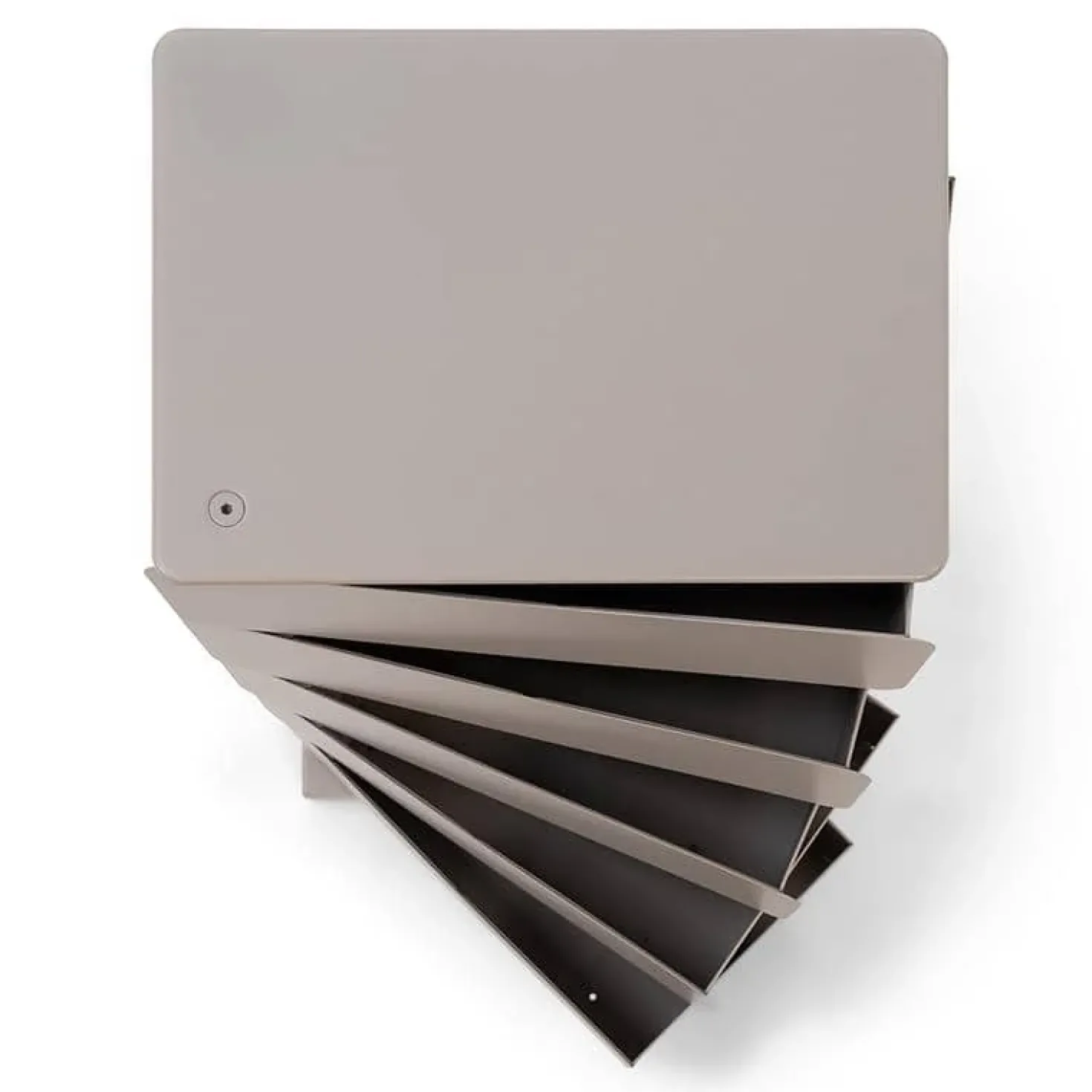 Schoenenkast industrieel Rodman (5 lades) – Taupe metaal