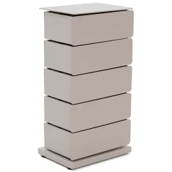 Schoenenkast industrieel Rodman (5 lades) – Taupe metaal
