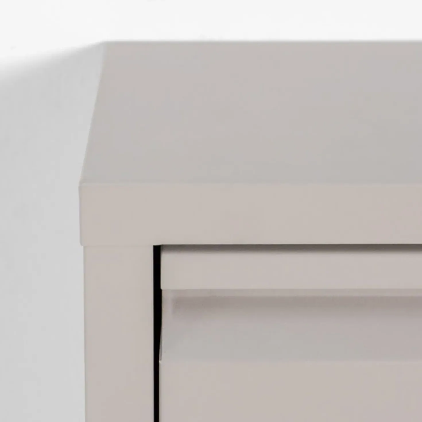 Schoenenkastje industrieel Pippen (1 lade) – Taupe metaal