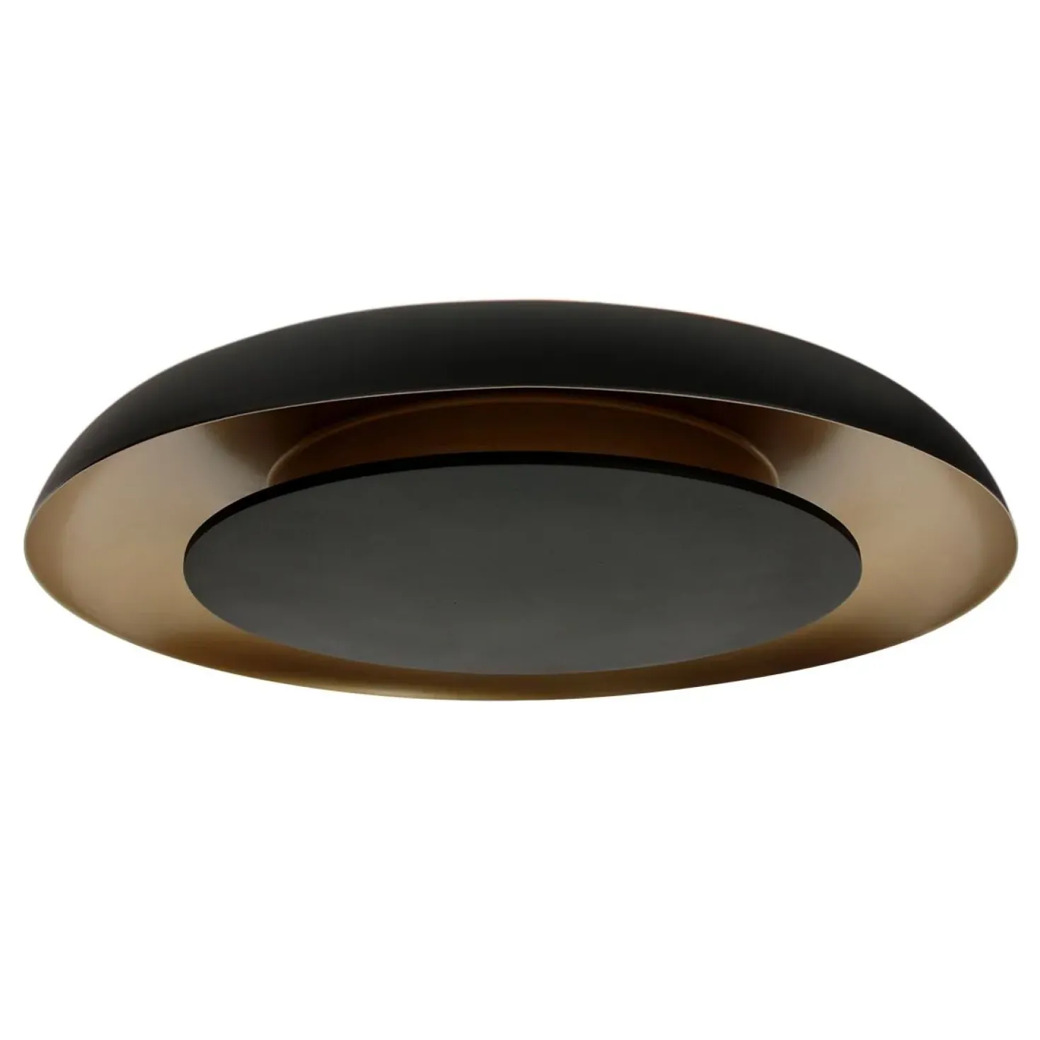 Sean 2-lichts Plafondlamp Zwart|Goud Metaal