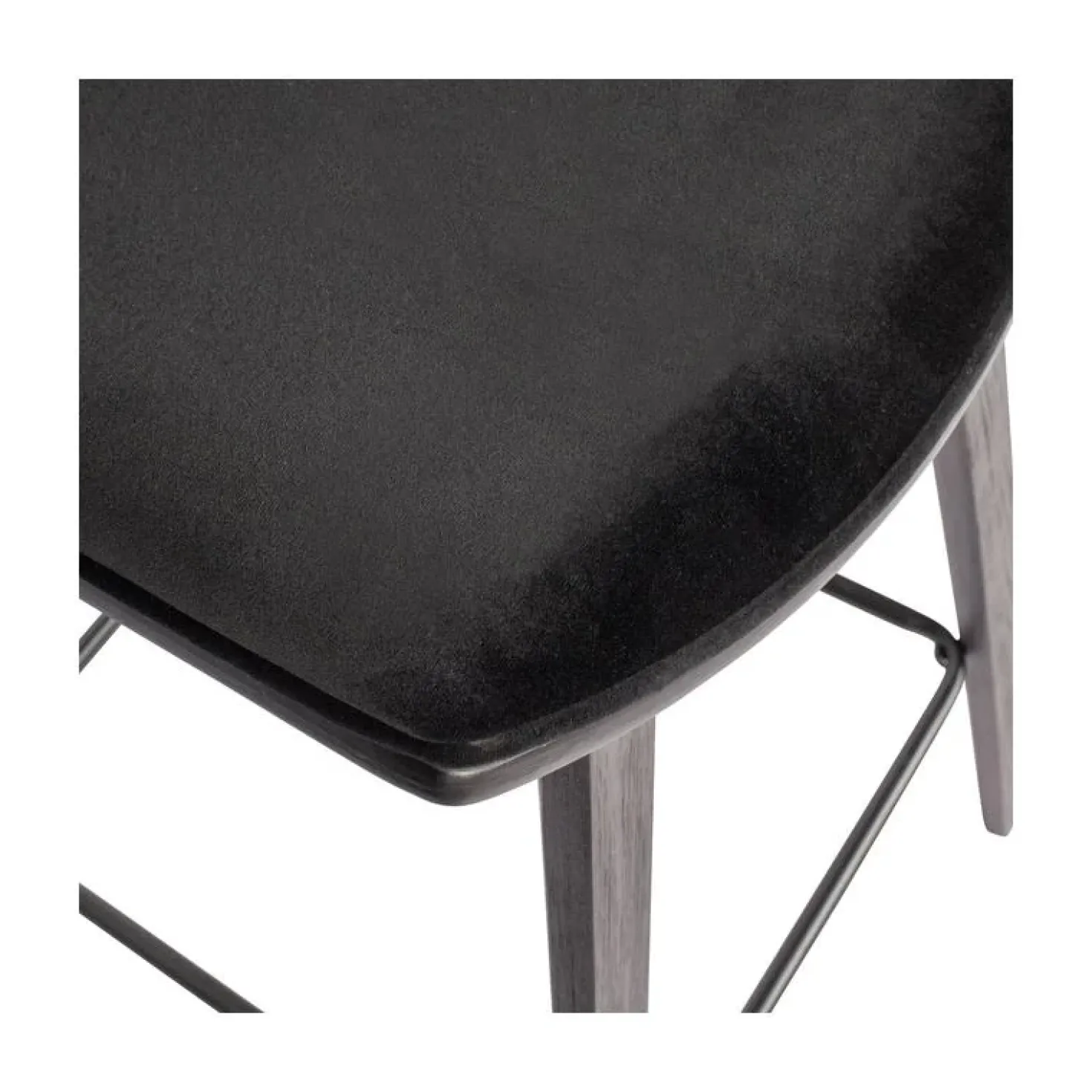 Senn Barstoel Velvet Zwart