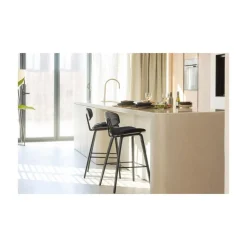 Senn Barstoel Velvet Zwart