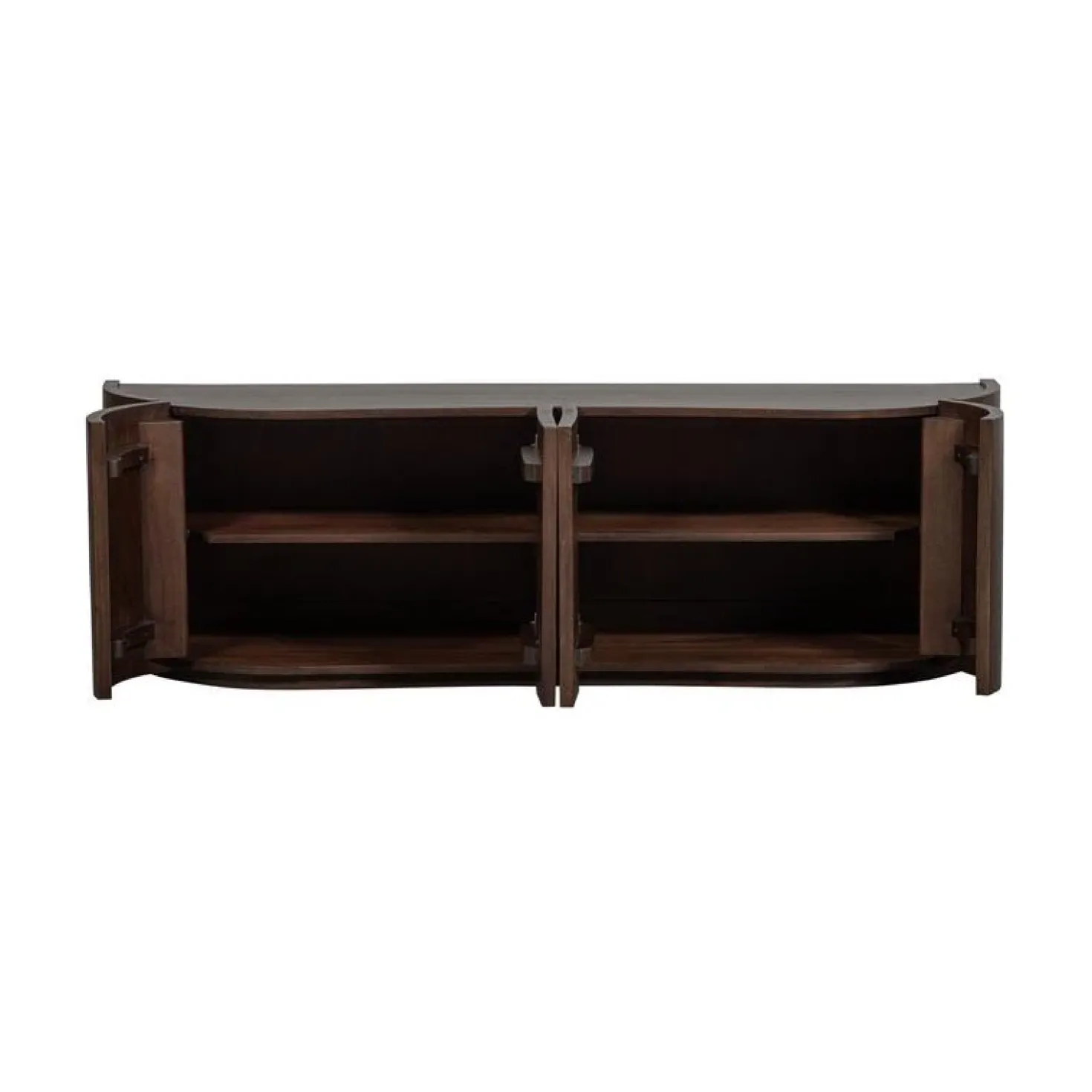 Sense Dressoir 4-Deurs Mangohout Walnoot 160cm