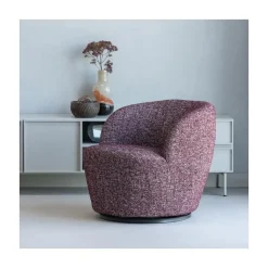 Serra Draaifauteuil Bordeauxrood Melange