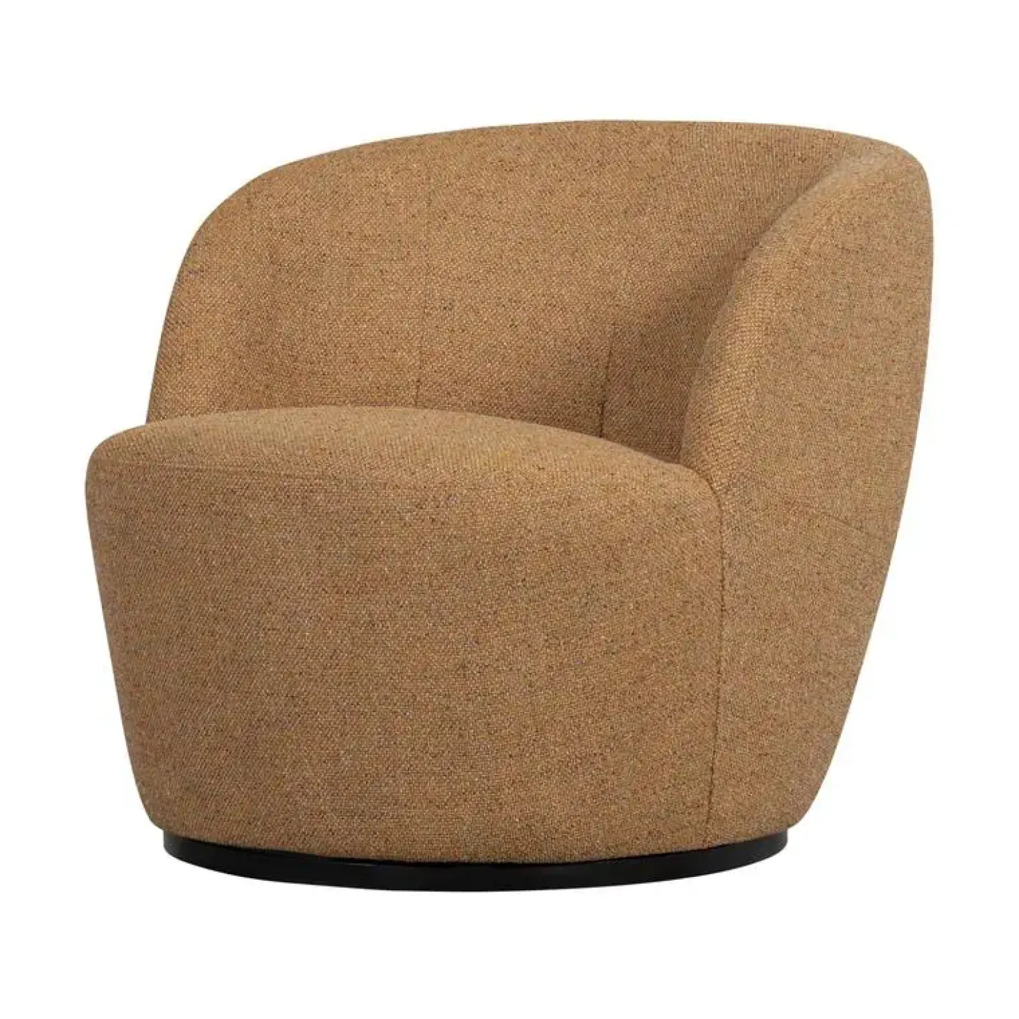 Serra Draaifauteuil Geweven Stof Curry Melange