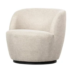 Serra Draaifauteuil Geweven Stof Off White
