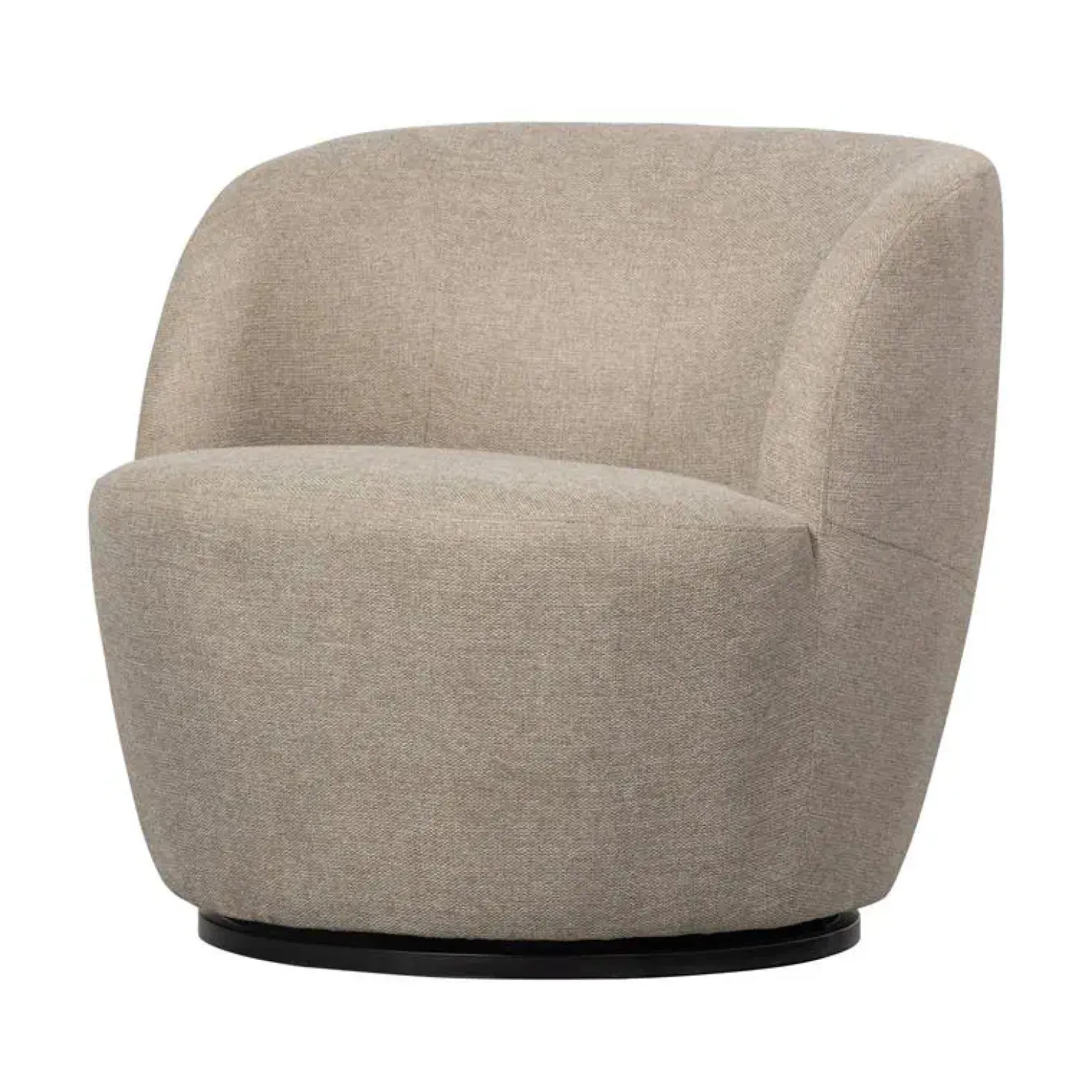 Serra Draaifauteuil Geweven Stof Zand